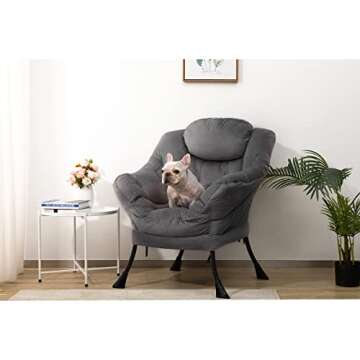 HollyHOME Modern Comfortable Lazy Chair for Every Room