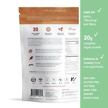 Sprout Living Epic Protein Bundle - Chocolate Maca & Vanilla Lucuma (20g Organic Plant-Based Protein Powder, Vegan, Gluten Free, Superfoods) | 1lb, 12 Servings