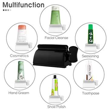 LAMY Toothpaste Squeezer, 3 PCS Tube Squeezer Bathroom and Kitchen Gadgets for Various Tube-Based Cosmetics and Sauces, Home and Apartment Essentials