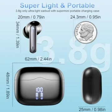 Premium Wireless Earbuds with Deep Bass & ANC