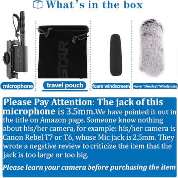 SGC-598 3.5mm Interview Shotgun Microphone – Enhance Your Recording!