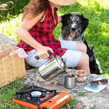 Mixpresso Stainless Steel Coffee Percolator for Campers