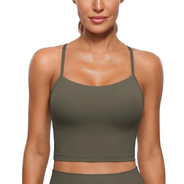 CRZ Yoga Butterluxe Padded Sports Bra - Light Army Green Comfort