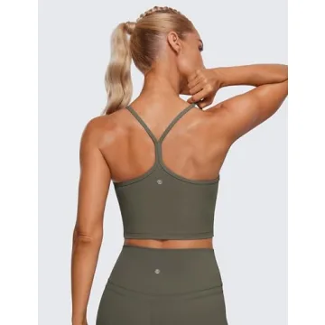 CRZ Yoga Butterluxe Padded Sports Bra Light Army Green