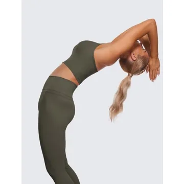 CRZ Yoga Butterluxe Padded Sports Bra Light Army Green