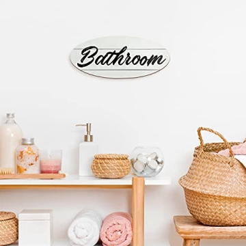 Farmhouse Bathroom Signs Pack for Rustic Home Decor