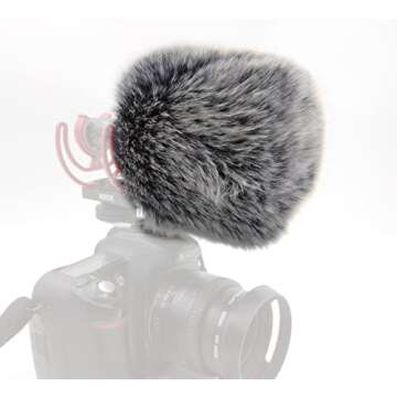 Fur windscreen Wind Shield Compatible for rode VideoMic GO II 2 VMGOII VideoMicro II Microphone windshield dead cat accessories