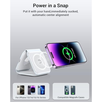 3 in 1 Magnetic Foldable Wireless Charger for iPhone