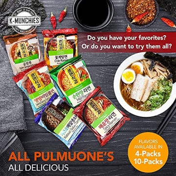 Pulmuone Non-Fried Ramyun Korean Instant Noodles 4 Pack