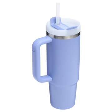 Stanley Quencher H2.0 Tumbler with Handle and Straw 30 oz | Flowstate 3-Position Lid | Cup Holder Compatible for Travel | Insulated Stainless Steel Cup | BPA-Free | Hydrangea
