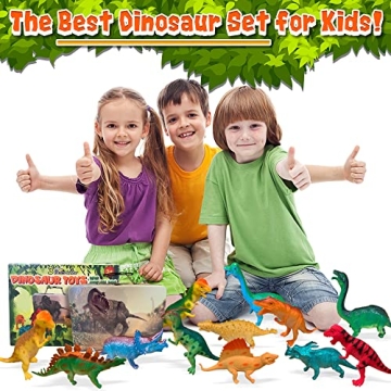 3 Bees & Me Dinosaur Toys for Kids 3-7 - 12 Fun Action Figures