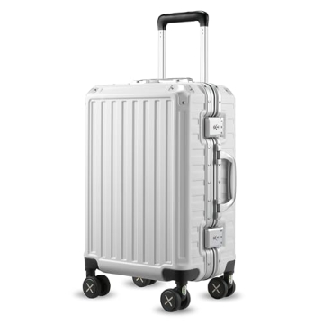 Explore the LUGGEX Zipperless Luggage: Stylish, Durable, 20-Inch Carry-On