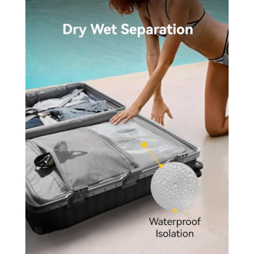 LUGGEX Zipperless Luggage - Spinner Wheels, Stylish & Durable