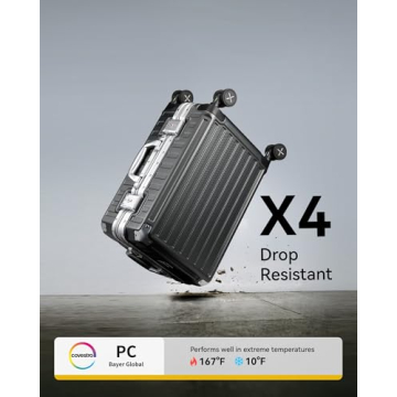 LUGGEX Zipperless Luggage - Spinner Wheels, Stylish & Durable