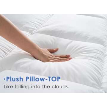 Marine Moon Twin XL Mattress Topper, Cooling Plush Bed Topper Soft Thick Pillow Top Mattress Toppers...