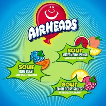Airheads Sour Mini Candy Bars, 5 lb Assorted Bag