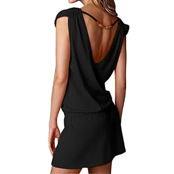 Stylish Sleeveless Beach Cover Up for Women - Hount