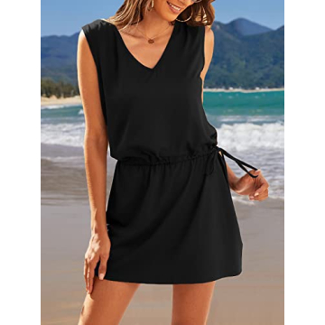 Stylish Sleeveless Beach Cover Up for Women - Hount