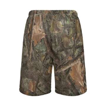 Ollabaky Pajama Shorts for Men Vintage Camo Pjs Bottoms Sleepwear Shorts Lounge Wear Pajama Pants with Pocket