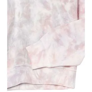 The Drop Women's Caroline Raglan Long-Sleeve Fleece Sweatshirt, Prism Tie Dye, S