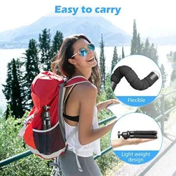 UBeesize Flexible Phone Tripod with Wireless Remote - Black