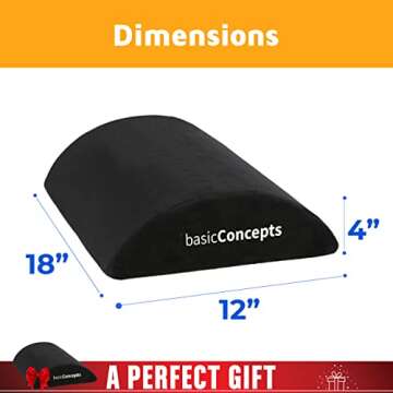 Airplane Footrest (Soft but Firm), Perfect Foot Hammock Airplane or Office Footrest to Relax Your Feet, Ergonomic Foot Rest Under Desk for Office Use, Washable Cover, Foot Stool Under Desk