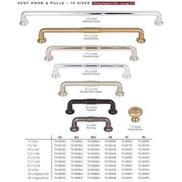 Kent Knob Honey Bronze - Elegant Cabinet Hardware