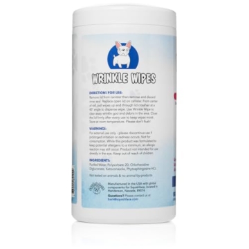 Squishface Wrinkle Wipes for Bulldogs Pugs Frenchies