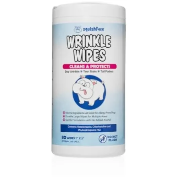Squishface Wrinkle Wipes for Bulldogs Pugs Frenchies