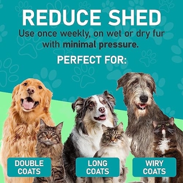 Maxpower Planet Pet Grooming Brush - Dual-Sided Rake for Dogs & Cats