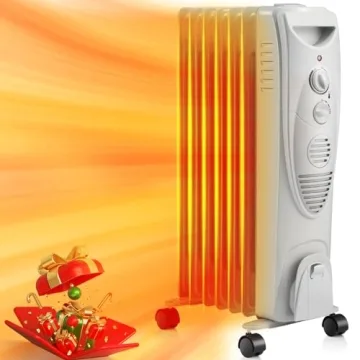 ZAFRO Oil Filled Radiator Heater – 1500W Portable Space Heater with Adjustable Thermostat