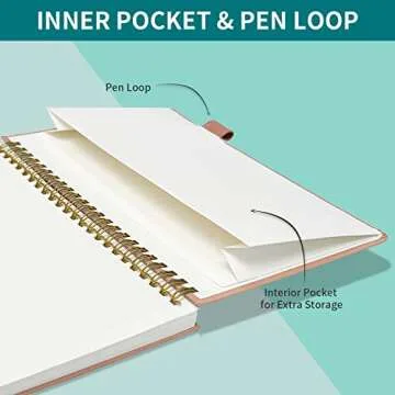 Reading Journals for Book Lovers, Book Journal Reading Log for Readers to Review and Track Your Reading, Book Club Journal and Planner, 80 Books (8.5x5.5"), Rose Gold