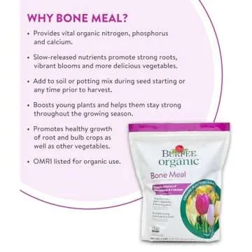 Burpee Bone Meal Fertilizer for Powerful Plant Growth and Bulbs