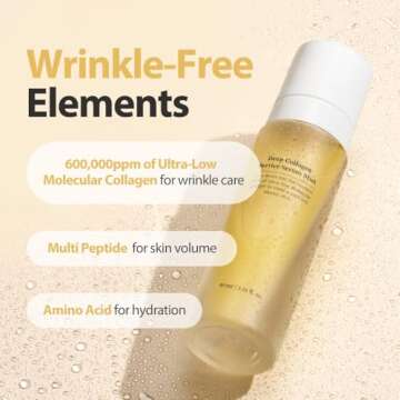 SUNGBOON EDITOR Deep Collagen Barrier Serum Mist | 60% Collagen for Firm, Radiant Skin | Vitamin C and Collagen Peptides | Face Mist Hydrating Spray | Glass Skin Korean Skincare | 3.21 fl.oz.