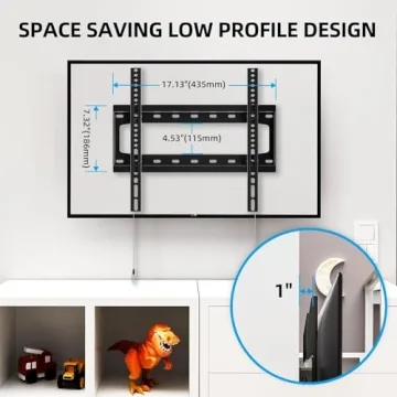HOME VISION Low Profile TV Wall Mount for Flat TVs