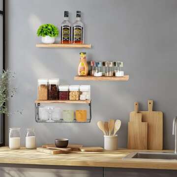 MIAGLACE Bathroom Shelves Over Toilet - Stylish Storage