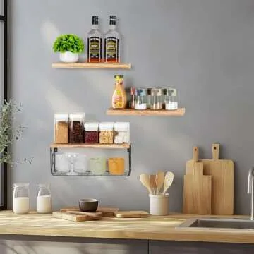 MIAGLACE Bathroom Shelves Over Toilet - Stylish Storage