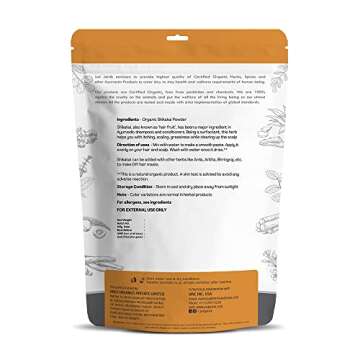 Just Jaivik Organic Shikakai Powder for Healthy Hair Care