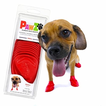 PawZ Rubber Dog Boots - All-Weather Protection for Small Dogs