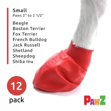 PawZ Rubber Dog Boots - All-Weather Protection for Small Dogs