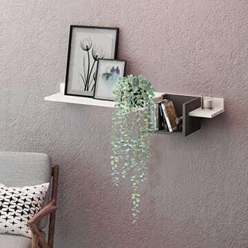 HOFMEFY Fake Hanging Plant Eucalyptus Artificial Faux Plants Indoor Small Wall Greenery Decor for Sh...