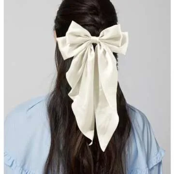 Trnerm Hair Bows for Women - 3PCS Stylish Satin Clips