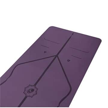 Liforme Yoga Mat & Travel Bundle - Eco-Friendly, Non-Slip, Thick Comfort