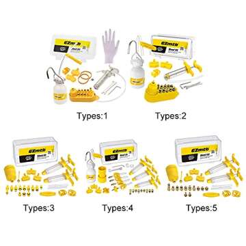 Brake Bleed Kit, Bicycle Bleeder Hydraulic Disc Brake Bleed Kit Tool for Shimano, for MAGURA, for TEKTRO, for SRAM Series Bike Brake Repair Tools