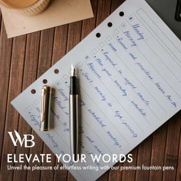 Wordsworth & Black Fountain Pen Set with Ink Cartridges