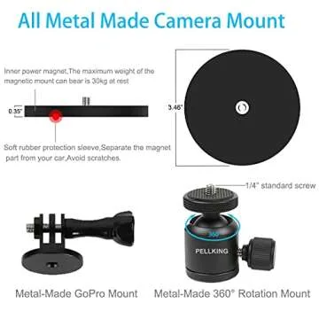 PellKing Magnetic GoPro Mount - All-Weather Performance