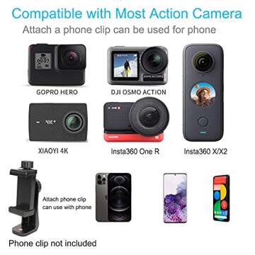 PellKing Magnet Camera Mount for GoPro,Heavy-Duty Metal Car Powerful Magnetic Camera Mount with 360 Degree Rotation Ball Head for Car Body,Compatible with GoPro Hero 9 Black 8/7/6/5,Etc