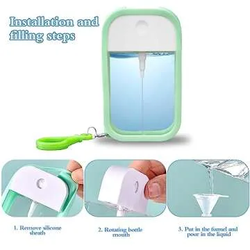 4 PCS Portable Card Spray Bottle Set for Travel Use