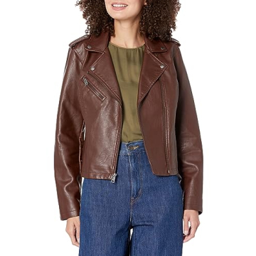 Levi's Women's Faux Leather Classic Asymmetrical Motorcycle Jacket for All Sizes