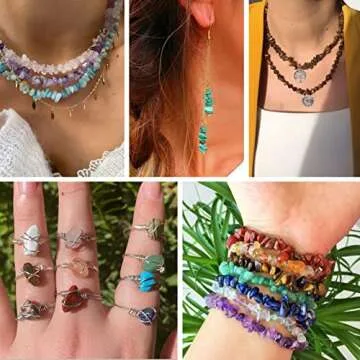 Quefe 1800pcs Jewelry Making Kit with 56 Colors Crystal Beads